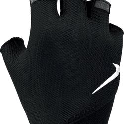 Nike Women's Gym Essential Fitness Gloves Medium Black/White NEW #C991