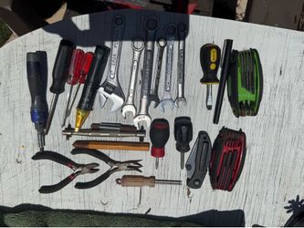 Assorted Hand Tool Lot – Wrenches, Screwdrivers, Pliers & Hex Keys