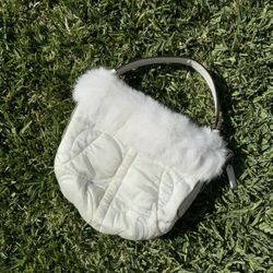 Coach Rabbit Fur Shoulder Bag