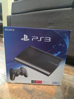 New Sony PlayStation 3 Super Slim 500GB Console! Never used!