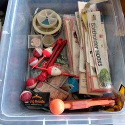 This Is One Lot Of Bait Hooks Floats Flies Comes With Extra Weights This Has Everything
