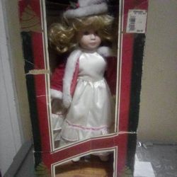 Christmas Porcelain Doll