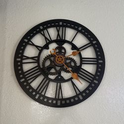Gear Clock Wall Decor