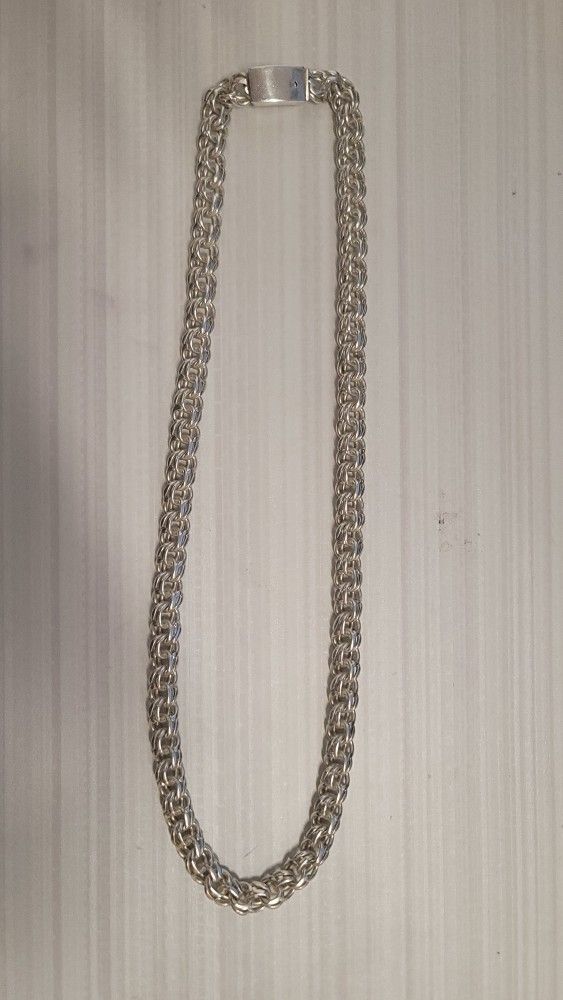 Silver chino link chain Clearance