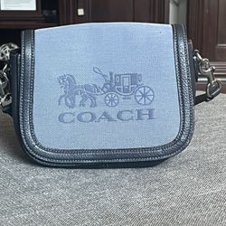 Coach Navy Blue Purse 