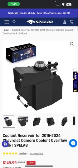 Coolant Reservoir for 2016-2024 Chevrolet Camaro