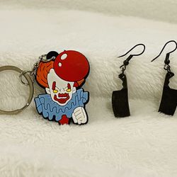 Horror Themed Accesories - Keychain Earring Set