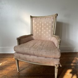 Vintage Pink Throne Chair MUST GO SUN 2/11