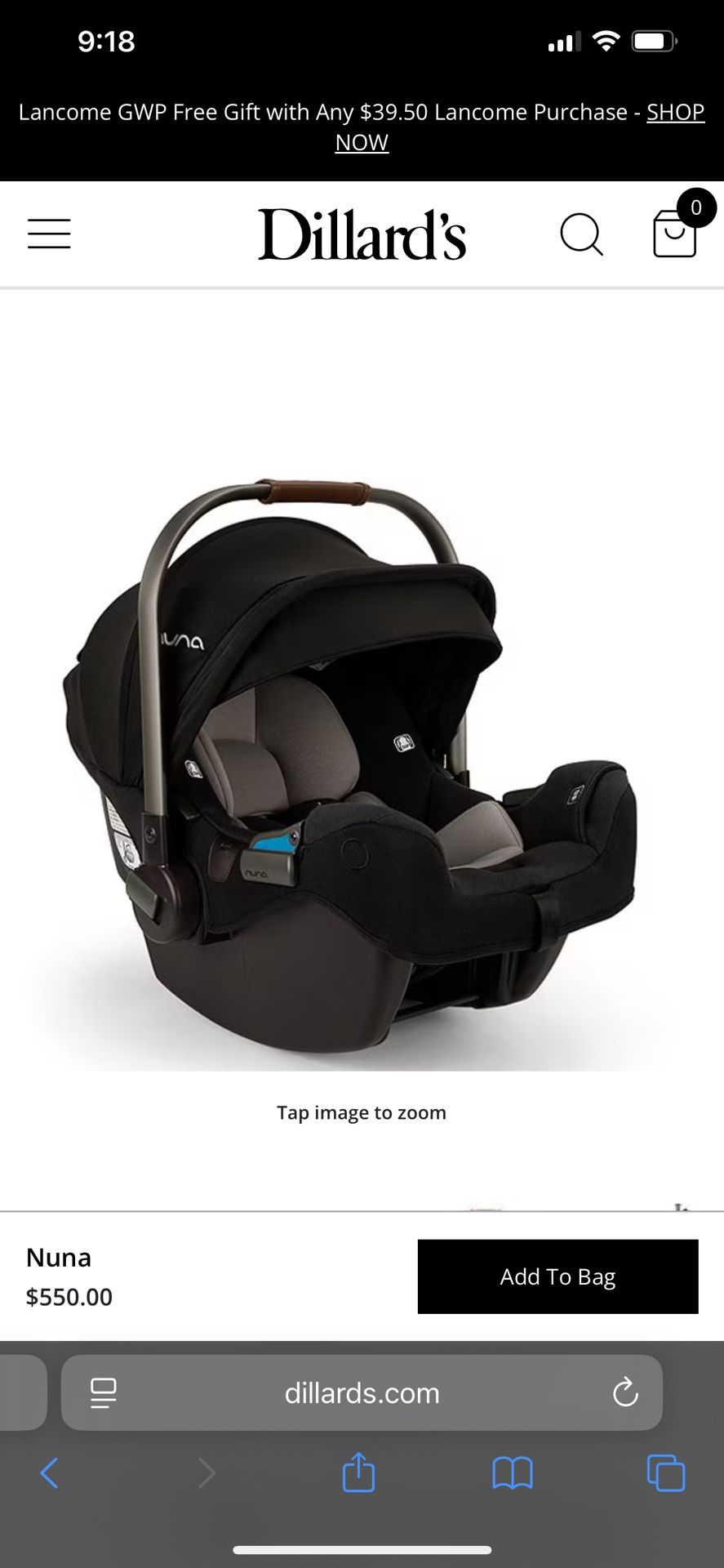 Nuna Pipa Car Seat With Base