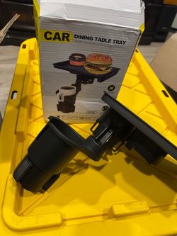 Car Dining Table Tray with Cup Holder Mount