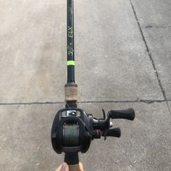 Fishing Reel And Rod With Line
