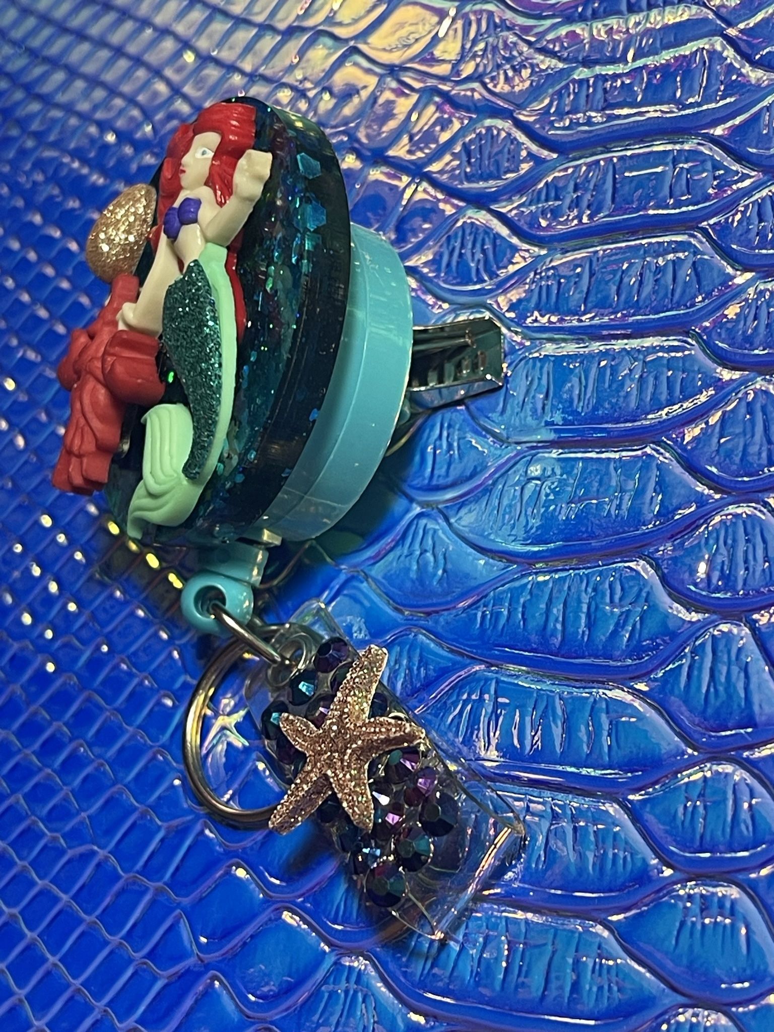 The Little Mermaid Badge Reel, Badge Retractable, I’d Badge Holder