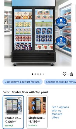 Commercial freezer.