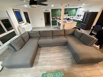 JoyBird U shape Sofa Sectional 148” wide x 85” deep