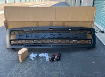 Chevrolet Raptor Style Front Grille with LED Lights