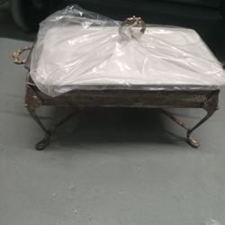 Vintage Sheffieldsilver Plated Chafing Dish/warmer Silver Plated 60 Dollars