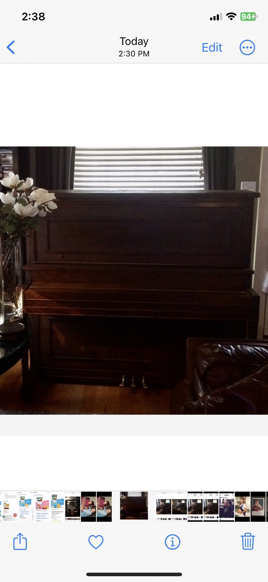 Looking for the man that picked up this Piano from our home in Bothell