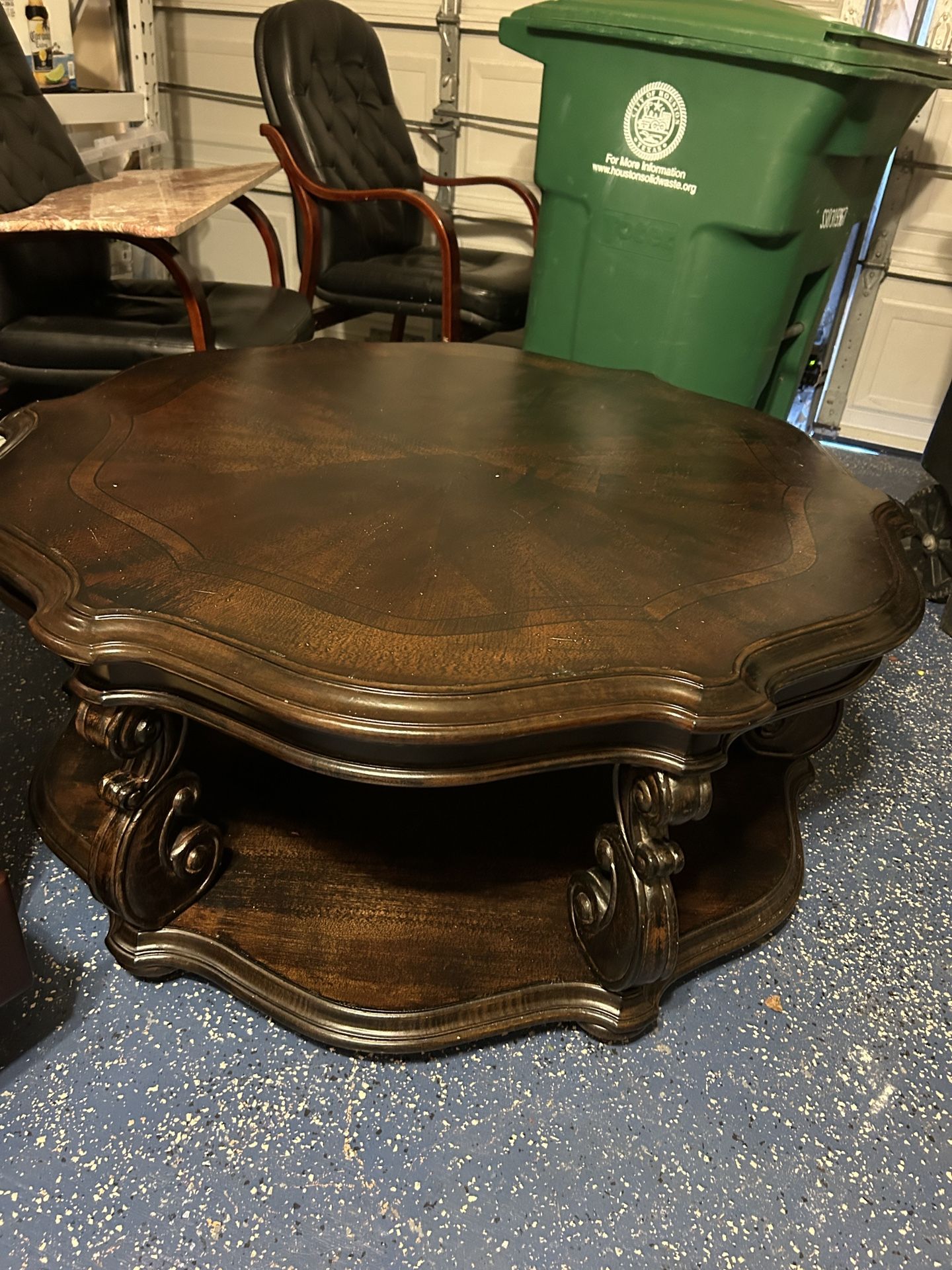 Wood Round Tabel
