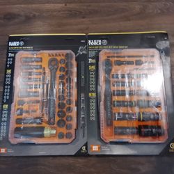 Klein Tools 39 Piece Impact Socket Set,Flip 24 Deep Impact Socket Set