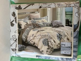 All Seasons Plants Duvet Set-Soft w/2 Pillowcases King