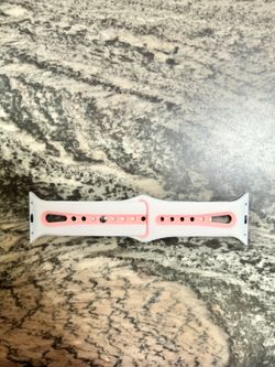 Apple Watch Band - Pink And White