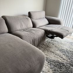Living spaces sectional recliner