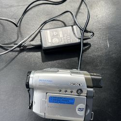 Sony Handycam Digital Video Camera Recorder DCR-DVD201 W/ Charger No Battery