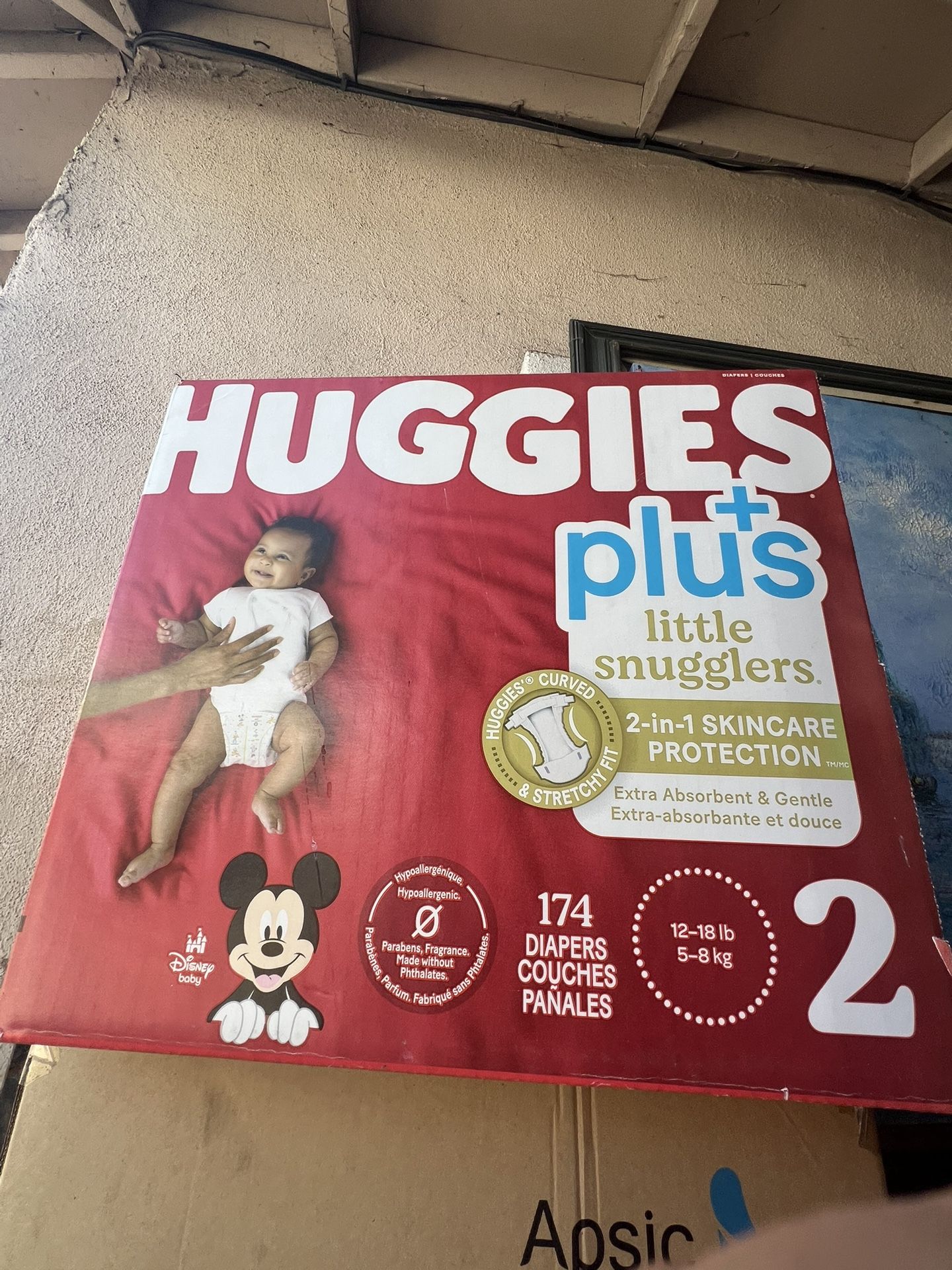 New Huggies Plus Diapers Size 2 174ct