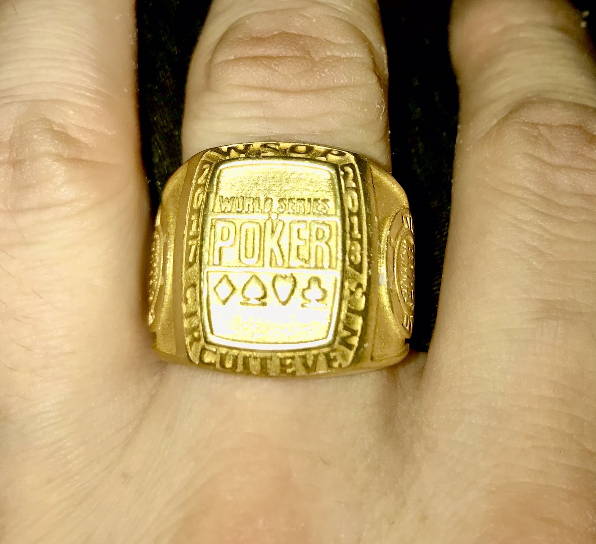 18K GOLD WORLD SERIES POKER CIRCUIT WINNER RING WOSP SIZE 11 30Grams 18k-gold-world-series-poker-circuit-winner-ring-wosp-size-11-30grams