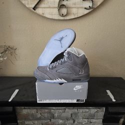 Air Jordan 5 Retro Wolf Grey 100% Authentic Size 11.5