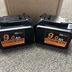 Battery Replacement For Delwat 20Ah Max 9Ah 2 Pack