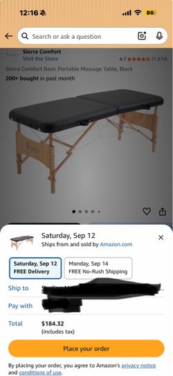 Sierra Comfort massage bed