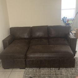 Coffee Sofa Bed W/Storage