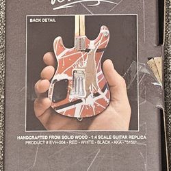 Axe Heaven 1:4 Scale Replica EVH 5150 Frankenstein Mini Guitar