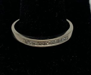 White gold diamond wedding band #29957
