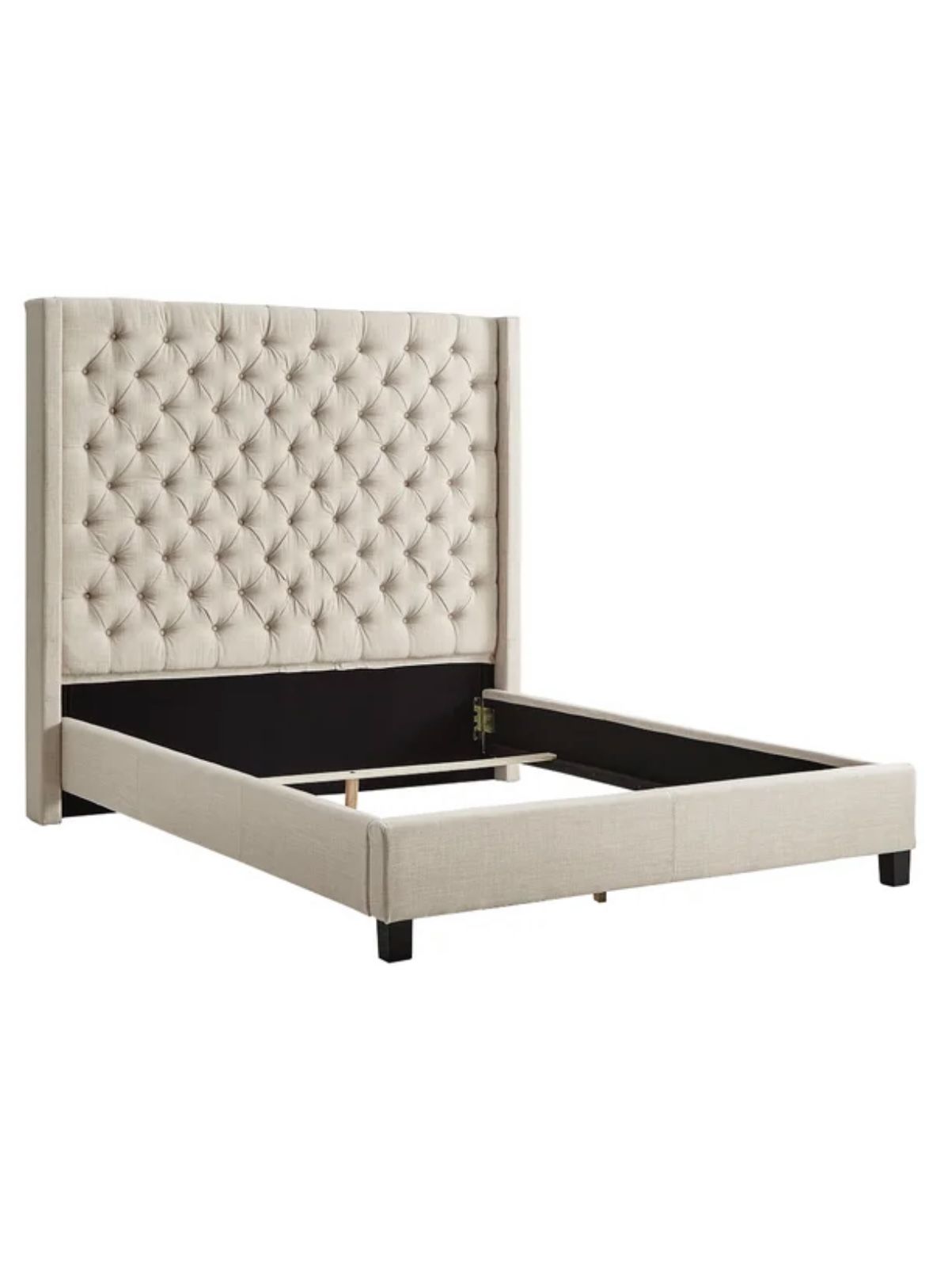 Kaster Upholstered Wingback Bed - LIKE NEW
