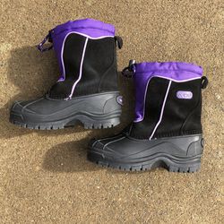 Sporto Waterproof Snow Boots 2M Purple Black