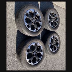 4 X 225/60r17 5x100 5x3.94 Stock Subaru Crosstrek Forester Impreza Prius Rims Wheels Good 90% Treads Yokohama Tires !!!
