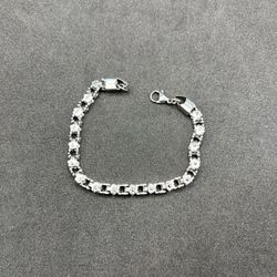 Flower Stainless Steel Chain Bracelet