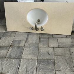 Bathroom Sink In Granite Countertop 