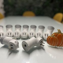 9 AIRWICK Scented Oil Warmer Plug In Unit with Halloween Pumpkin Special Cover