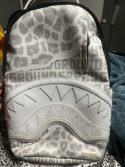 White & grey Spray ground backpack