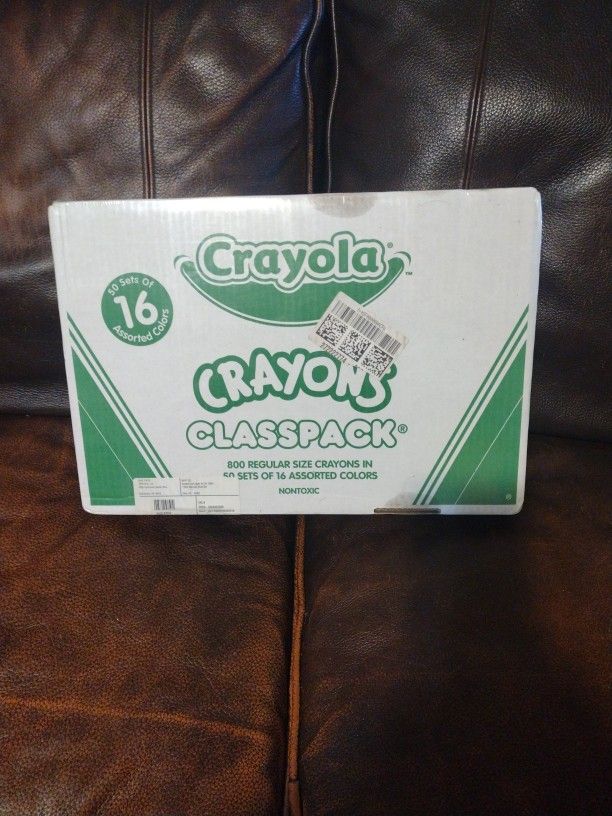 Crayola Crayons Classpack 800 Regular Size Crayons In 50 Sets Of 16 Assorted Colors