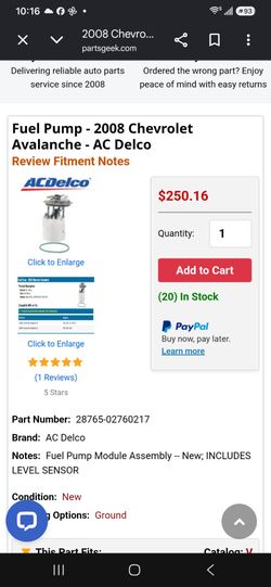 Who can put fuel pump in