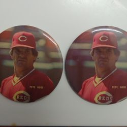 Pete Rose Vintage Buttons 