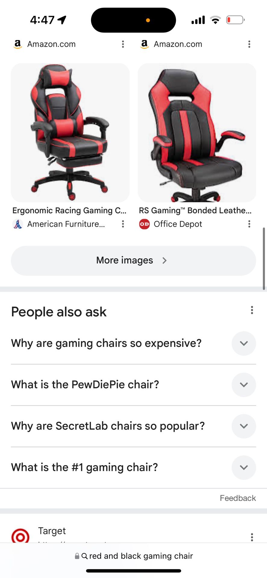 Who Bought A Stolen Red And Black Gaming Chair