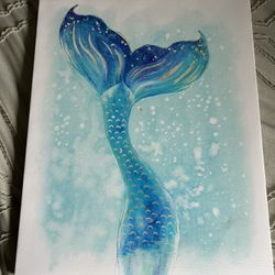 Mermaid Wall Canvas Painting