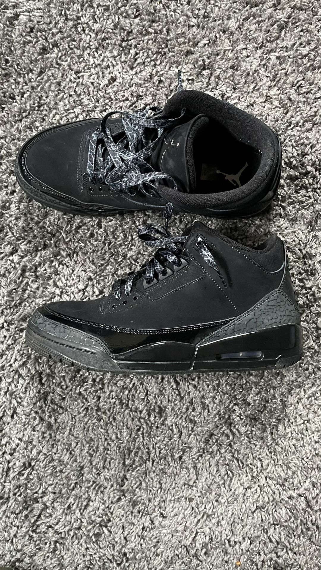 Jordan Retro 3 Black Cat. Size 9.