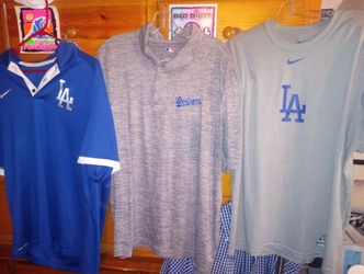 DODGERS BASEBALL STADIUM DRESS MLB NIKE STRETCHY SHIRTS ! only 60 each BETTA HURRY 😄😄😁😁