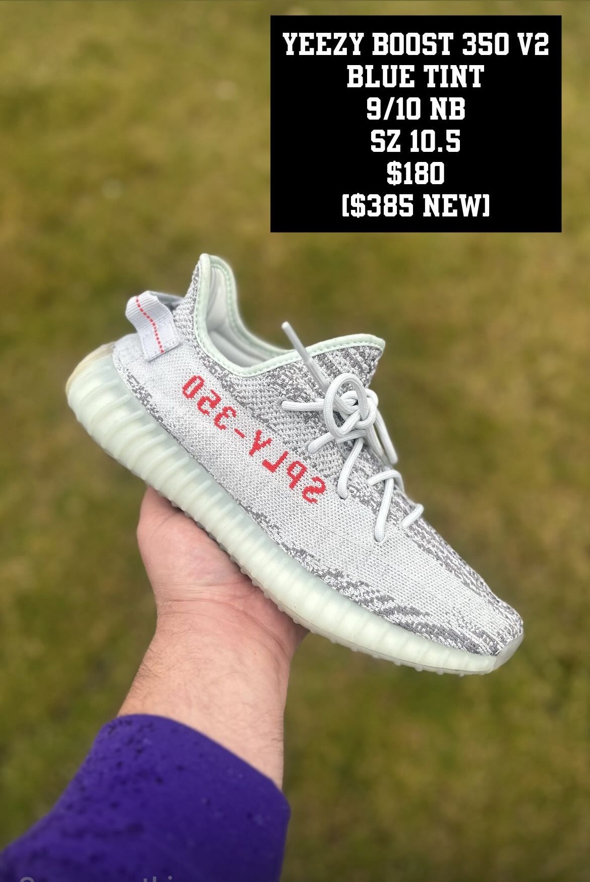Yeezy Boost 340 B2 Blue Tint Size 10.5